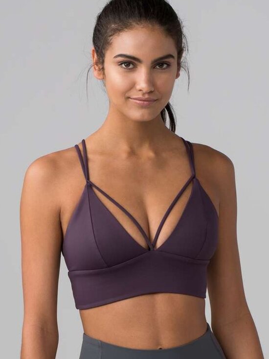 lululemon athletica Other - Lululemon Pushing Limits Bra Sz 8 Blackcurrent NEW!